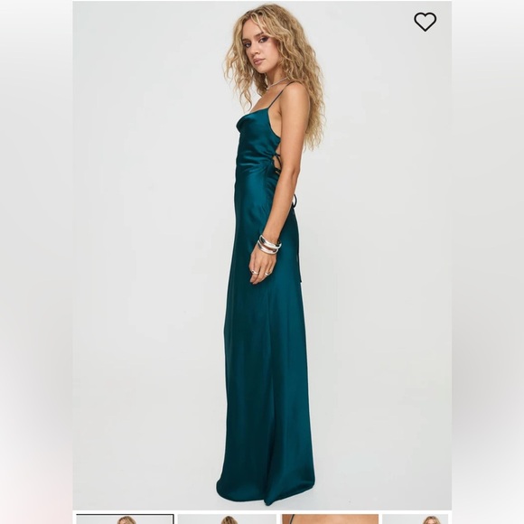 Princess Polly Blue Sheath Maxi Dress Square Neck - Picture 2 of 4